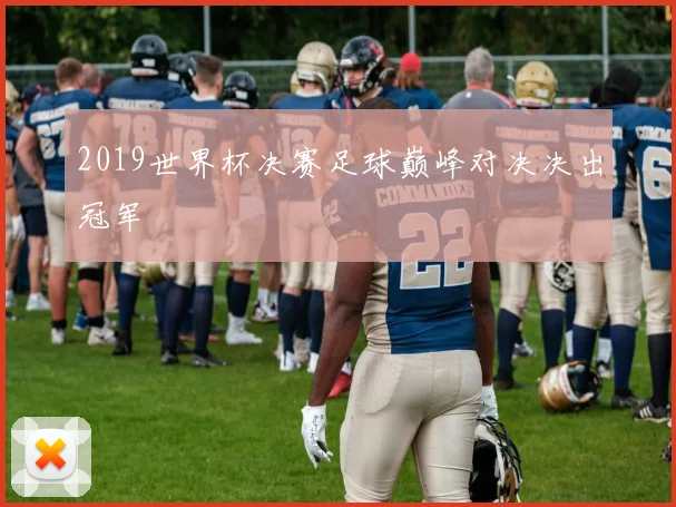 2019世界杯决赛足球巅峰对决决出冠军